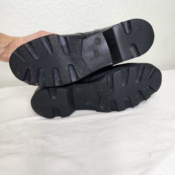 Altama Combat Jungle Black Leather Goth Boots Size 5R main image 4